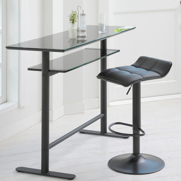 テーブルカウンターテーブルガラス天板ロイス