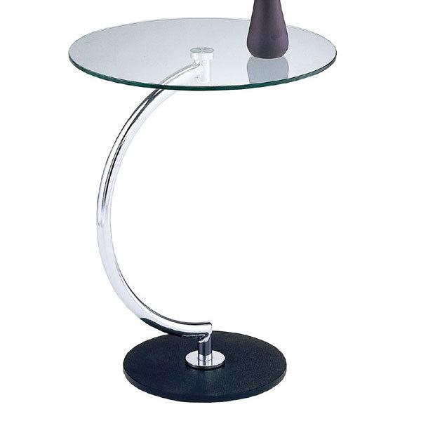 テーブルサイドテーブルガラス天板ブラス