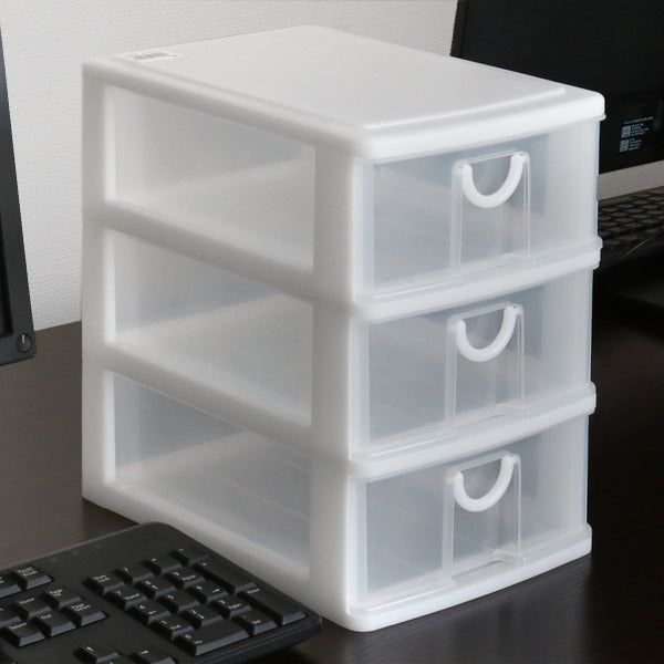 レターケース幅18.2×奥行26.25×高さ27cmA53段深型収納ケース