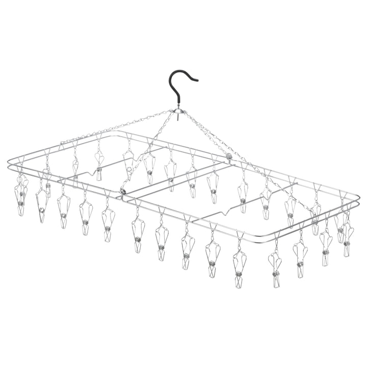 洗濯ハンガーステンレスハンガーLLからまない28ピンチステンレス製