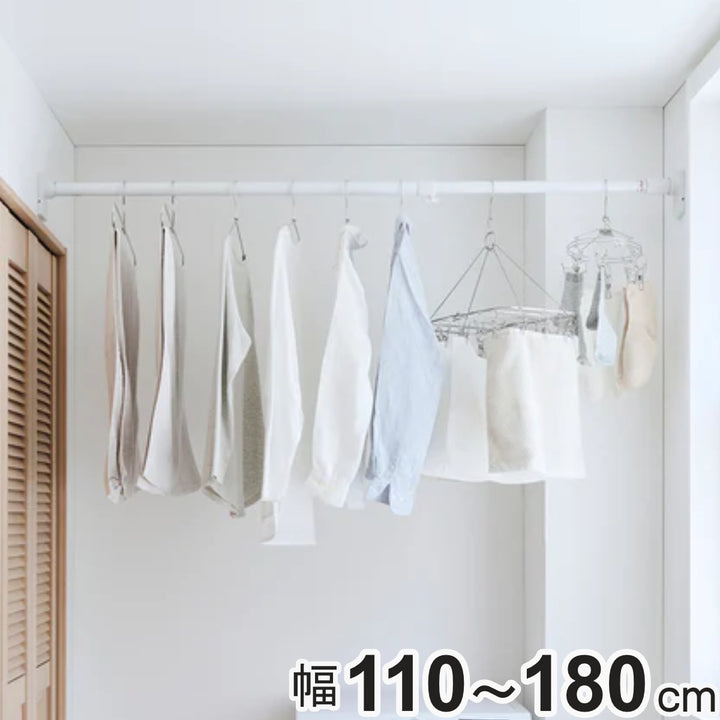 突っ張り棒取付幅110～180cmM簡単設置極太ポール