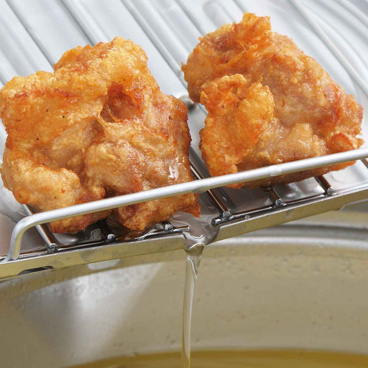 天ぷら鍋20cmIH対応味楽亭鉄製温度計付きフタ付き