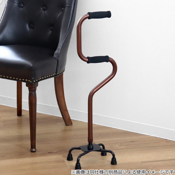 杖4点杖ショートタイプアルミ製軽量ステッキ多点杖自立式介護