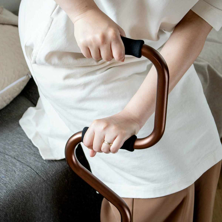 杖2段階4点杖立ち上がり軽量多点杖ステッキ介護自立式