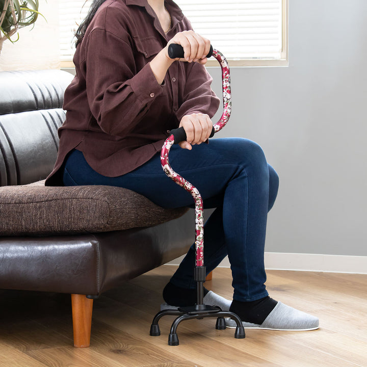 杖2段階4点支柱杖軽量タイプ非課税自立式