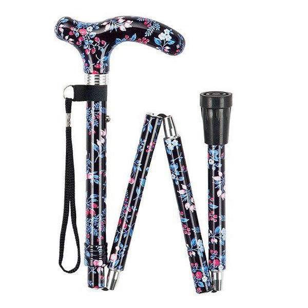 杖折りたたみ式総柄ステッキ