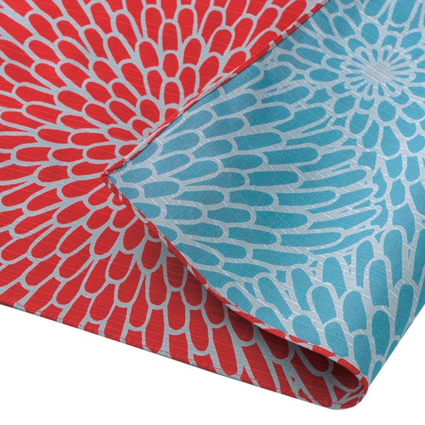 風呂敷中巾チーフ伊砂文様両面染め菊48cmふろしきナフキンランチクロス綿100％ウスムラサキ/セイジ