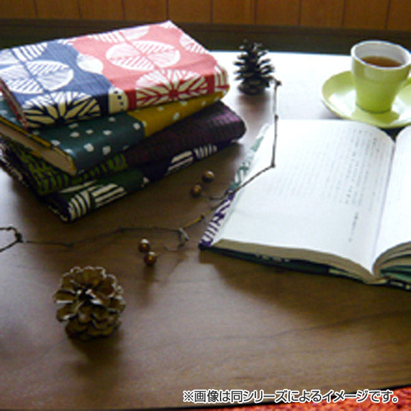 風呂敷中巾チーフ伊砂文様両面染め結48cmふろしきナフキンランチクロス綿100％アイ/オレンジ