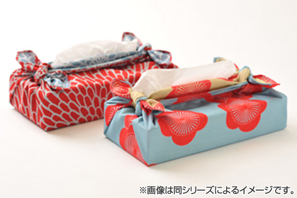 風呂敷中巾チーフ伊砂文様両面染め松48cmふろしきナフキンランチクロス綿100％セイジ/チャ