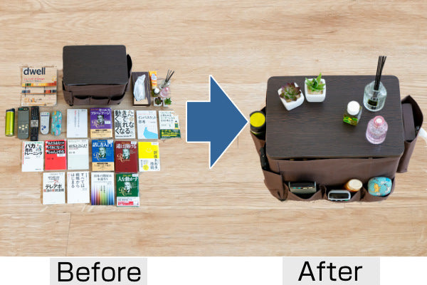 サイドテーブル高さ37.7cm収納付き天板付きキャスター付きサイドワゴン