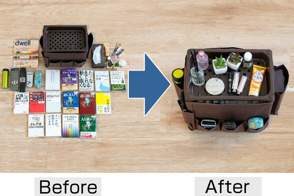 サイドテーブル高さ38.5cm収納付きバスケット付きキャスター付きサイドワゴン