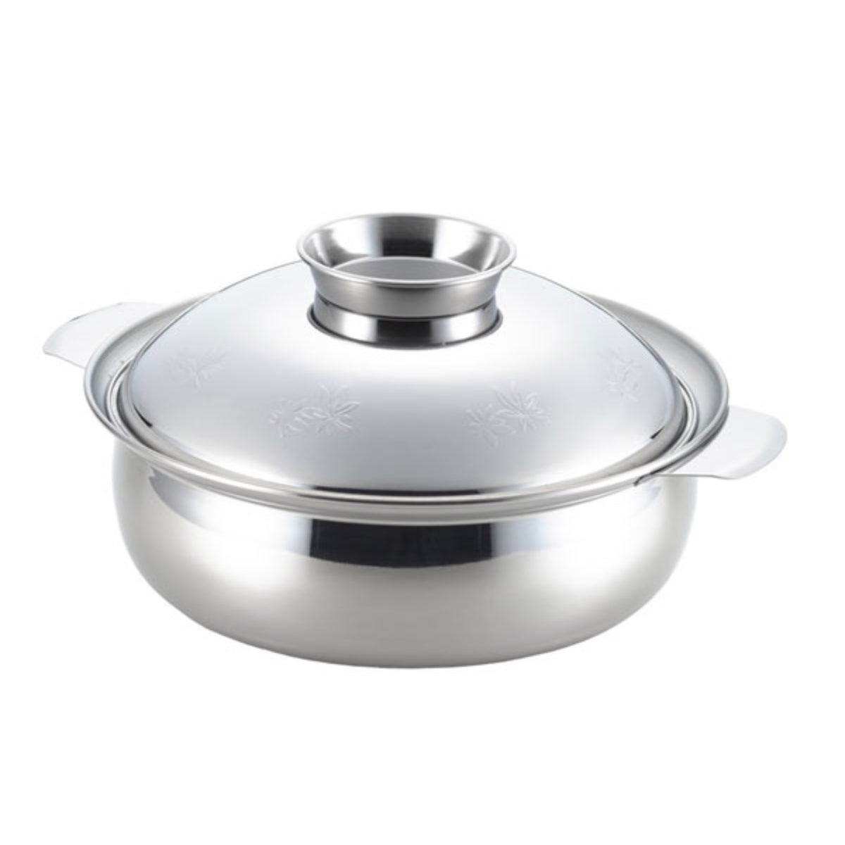 卓上鍋 27cm IH対応 もみじ 土鍋風ステンレス鍋 日本製 両手鍋 – ハウジー