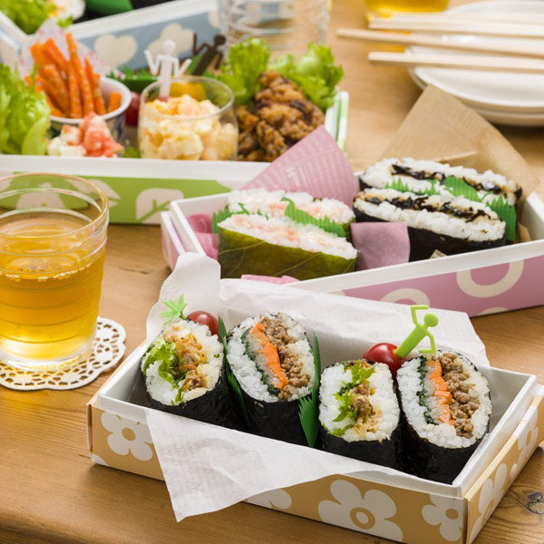 折り畳みランチボックス一段800mlネイチャー日本製スリムハナ