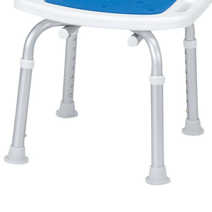 シャワーベンチ背付ブルー