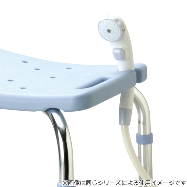 シャワーベンチ背無ブルー