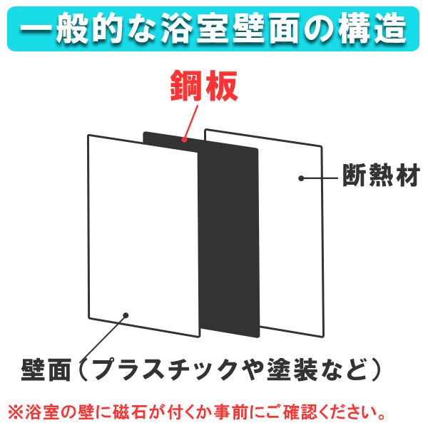 タオル掛け磁着マグネット浴用タオルハンガー