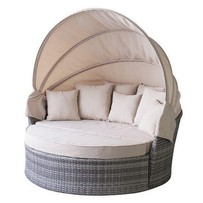 デイベッド ソファ テーブル セット 日よけ付き アウトドア リゾート ガーデン用