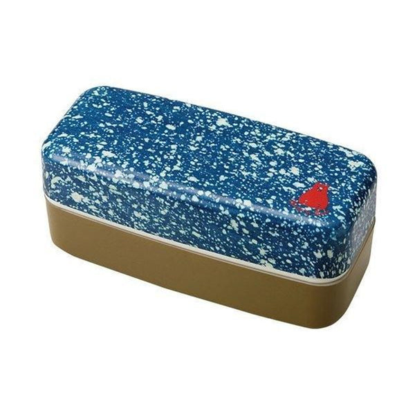 お弁当箱長角弁当箱2段デニムメンズランチ890mlブルー