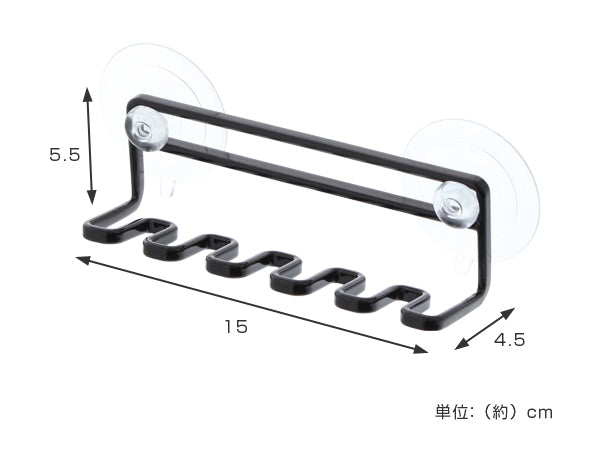 山崎実業tower歯ブラシホルダー吸盤トゥースブラシホルダータワー５連