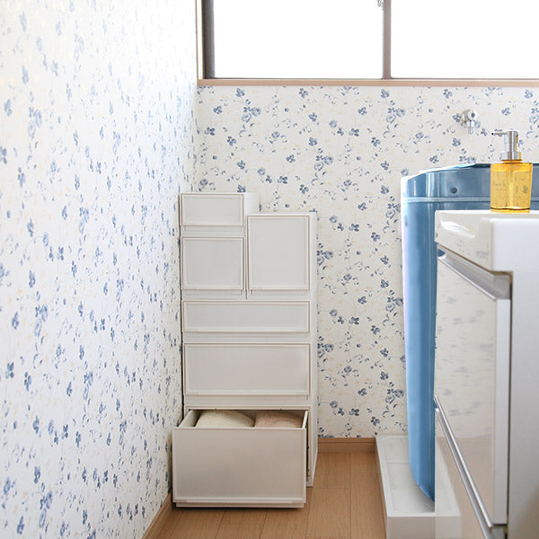 収納ケースナチュラクリアモジュールワイドM幅37.6×奥行35.5×高さ18.8cm