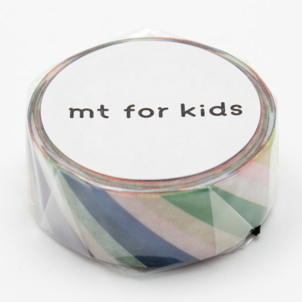 マスキングテープmtforkidsカラフルストライプ幅15mm