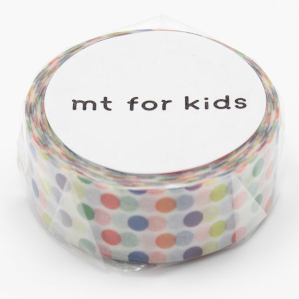 マスキングテープmtforkidsカラフルドット幅15mm