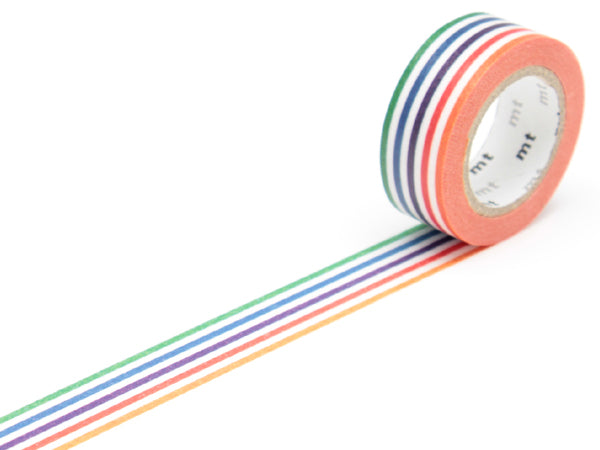 マスキングテープmtforkidsカラフルボーダー幅15mm