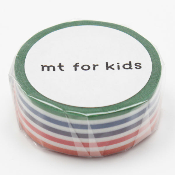 マスキングテープmtforkidsカラフルボーダー幅15mm
