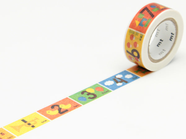 マスキングテープmtforkidsキッズすうじ幅15mm