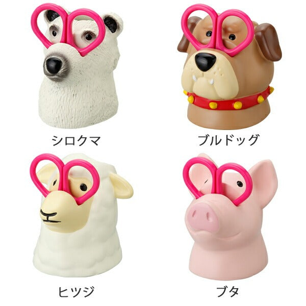 ツールスタンドグルーミングツールホルダーハサミ付き文具綿棒