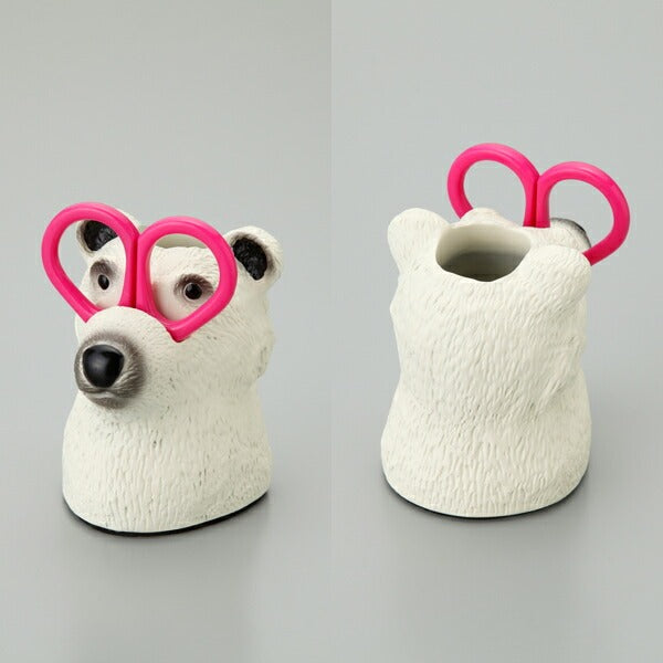 ツールスタンドグルーミングツールホルダーハサミ付き文具綿棒