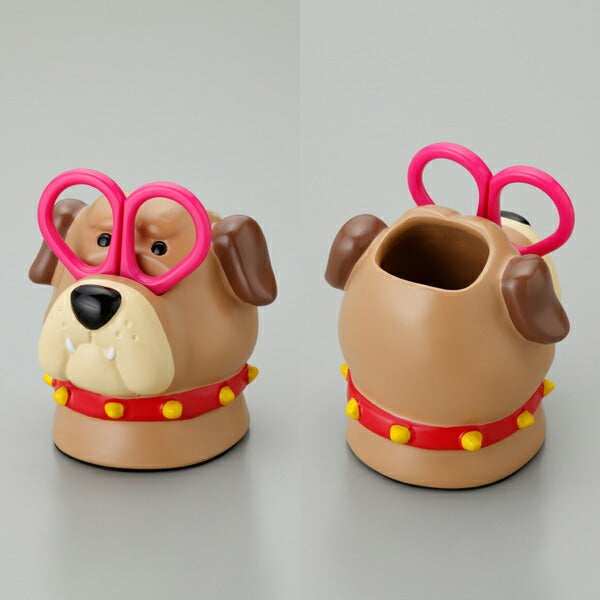 ツールスタンドグルーミングツールホルダーハサミ付き文具綿棒