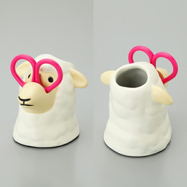 ツールスタンドグルーミングツールホルダーハサミ付き文具綿棒