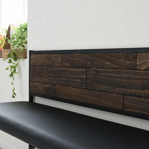 ベンチ2人掛け天然木スチールフレームGRANT幅113cm