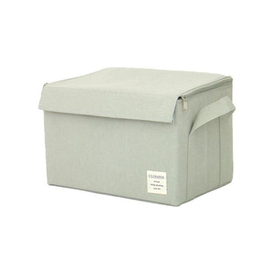 収納ボックス ストレリアナチュレ M 幅33×奥行22×高さ22cm 蓋付き 布 折りたたみ