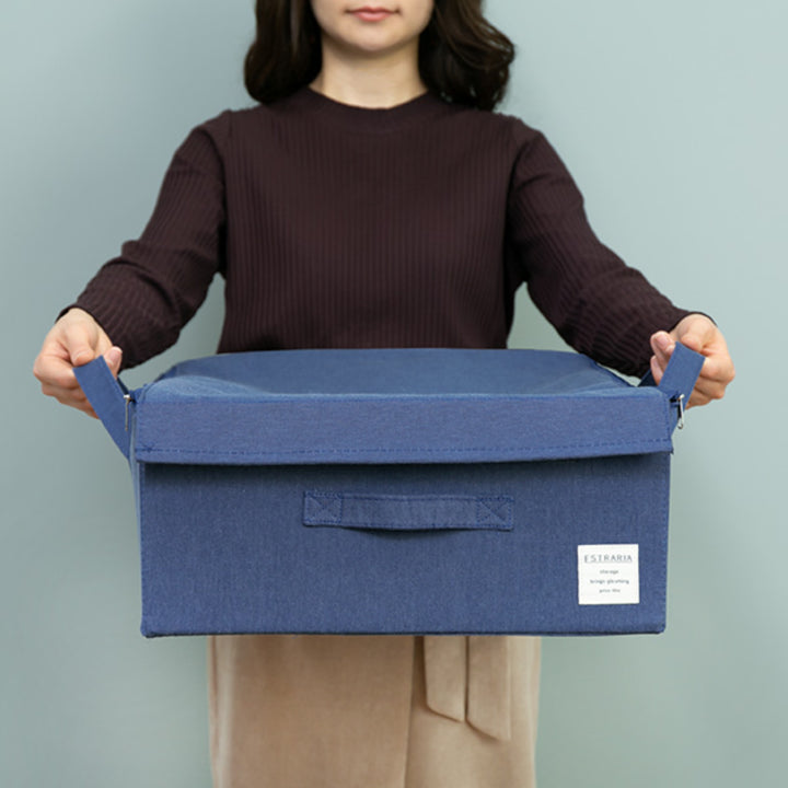 収納ボックスストレリアナチュレベッド下幅39×奥行60×高さ18cm布折りたたみ