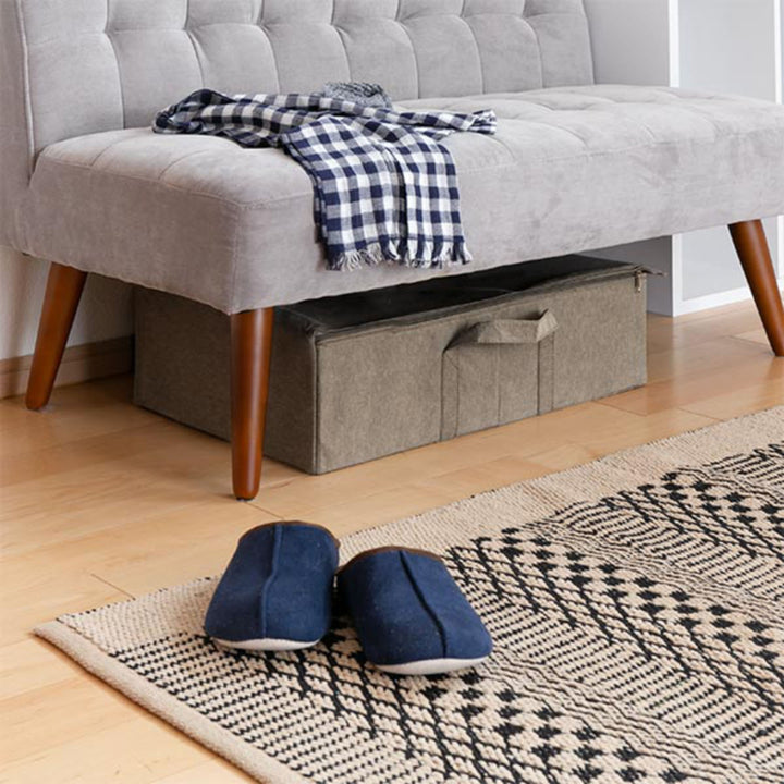 収納ボックスストレリアナチュレベッド下幅39×奥行60×高さ18cm布折りたたみ