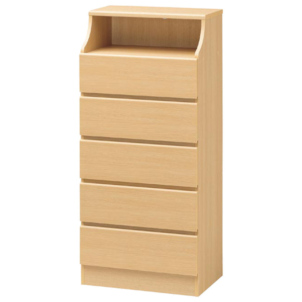 チェスト幅60cm5段オープンスペース付シンプルデザインCHESCA