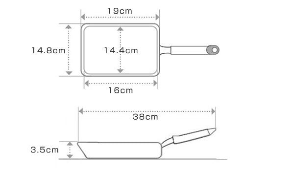 フライパン両面エンボス加工鉄製玉子焼IH対応日本製