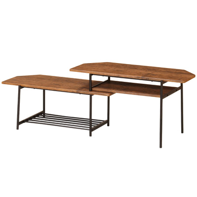 伸縮テレビ台 19～30V型対応 ブルックリンスタイル スチール 幅80～131cm