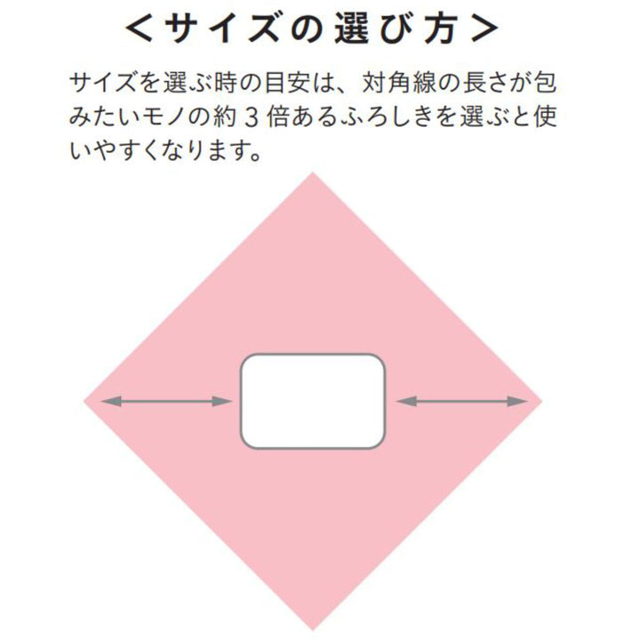 風呂敷エコバッグ70cm中判二巾ハレ包み松竹梅