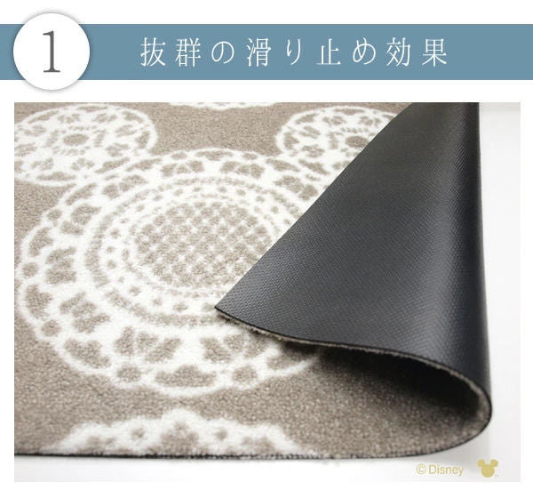 玄関マット屋内・屋外兼用プーさん＆ピグレット50×75cm