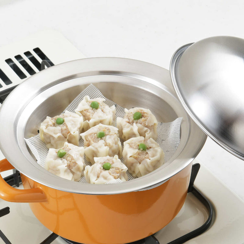 蒸し皿18～20cm用お鍋にのせて簡単蒸しプレート小ドーム型日本製