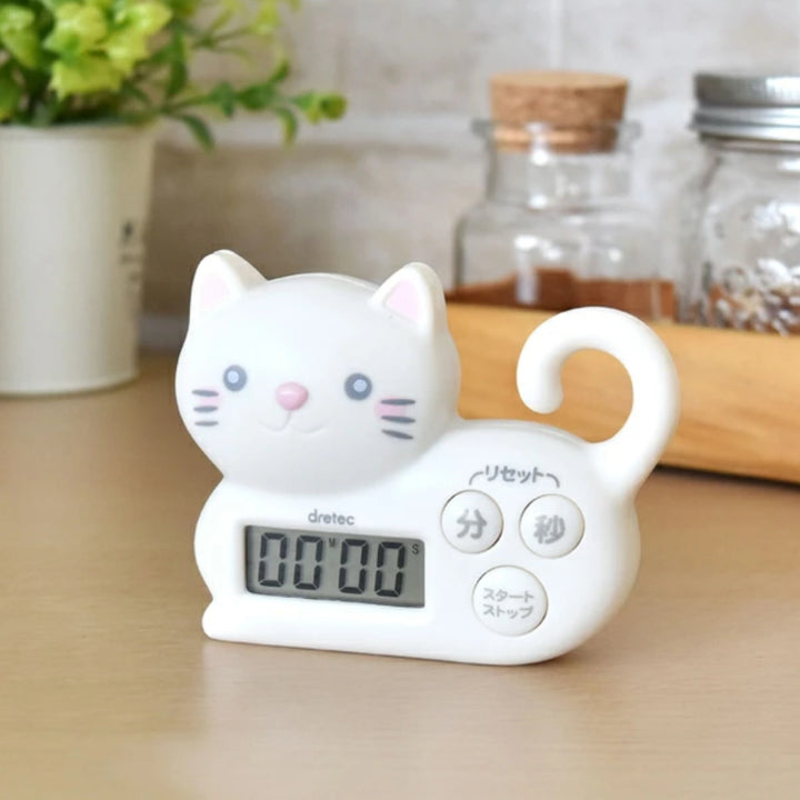 キッチンタイマーマグネット付きねこタイマードリテック