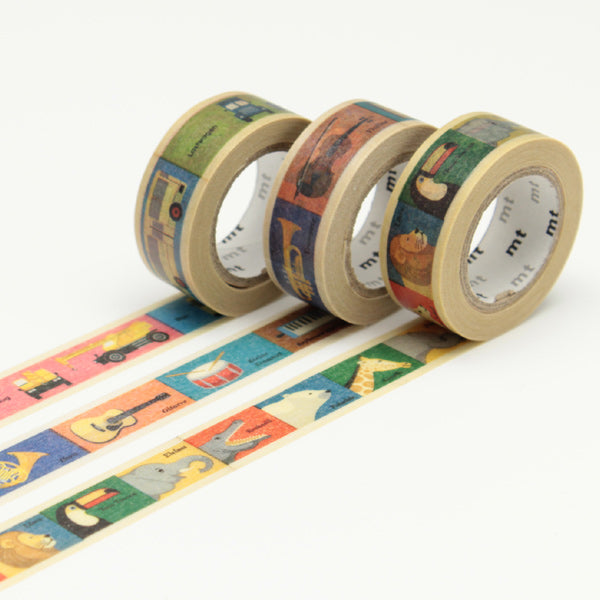 マスキングテープmtforkids動物テープ幅15mm
