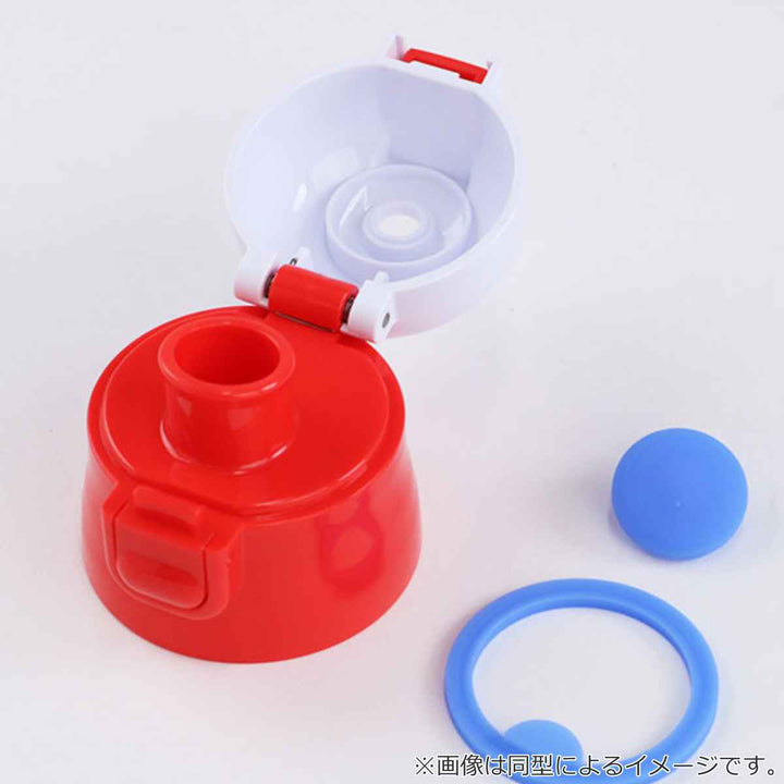 水筒キッズ470mlプラレール直飲みワンタッチカバー付き