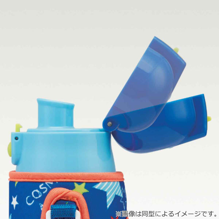 水筒キッズ470mlプラレール直飲みワンタッチカバー付き