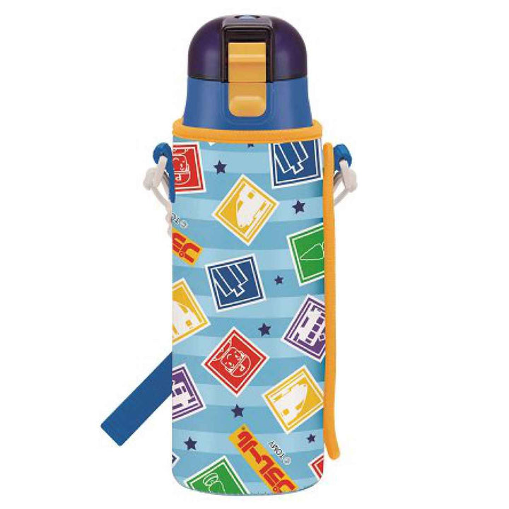 水筒キッズ470mlプラレール直飲みワンタッチカバー付き