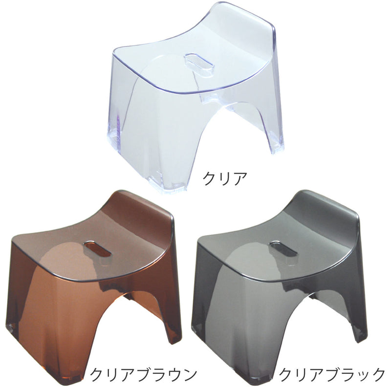 風呂椅子ヒューバスバススツールクリアh20座面20cm日本製
