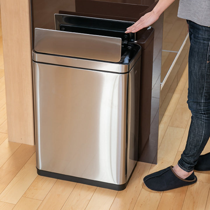 EKOゴミ箱45Lデラックスファントムセンサービンステンレス